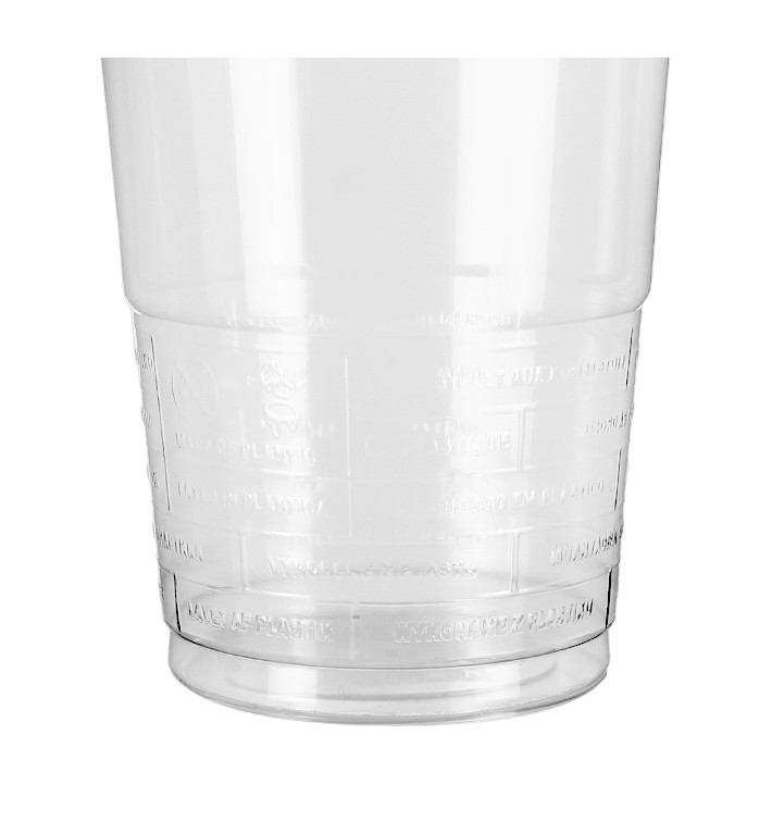 Gobelet en Plastique PP Réutilisable Transparent 330ml Ø7 9cm 50 Utés