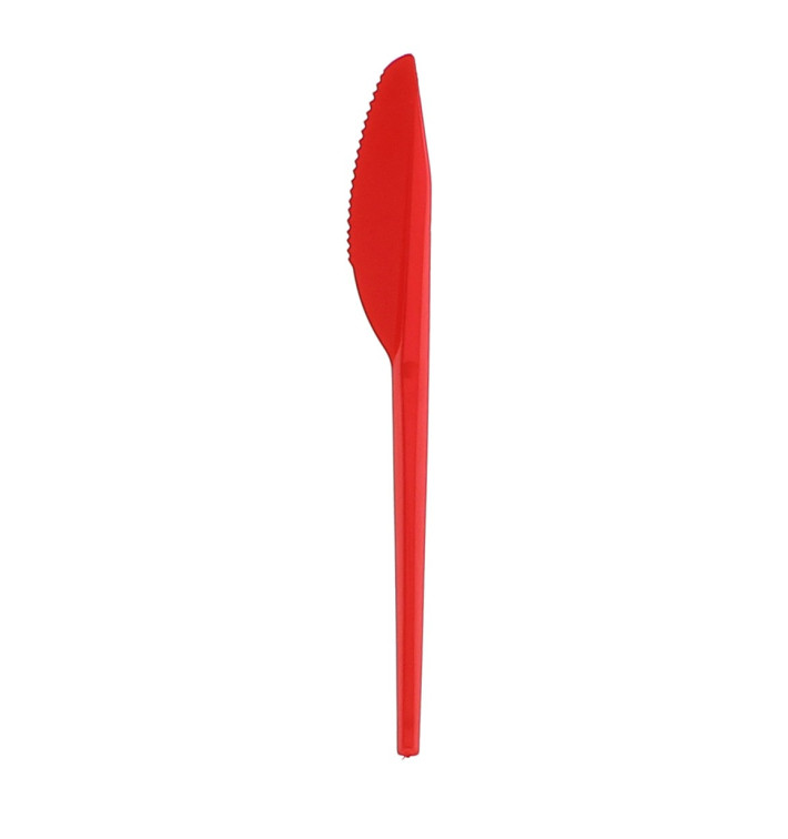 Couteau Plastique Rouge de 165mm 