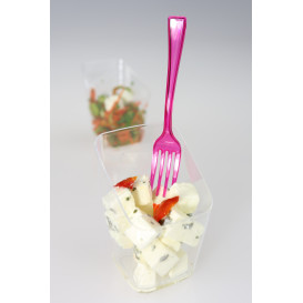 Fourchette Plastique Premium Framboise 190mm (180 Unités)