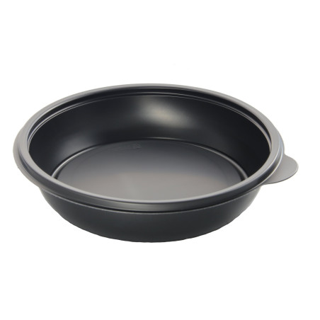 Pot en Plastique PP Noir 1000cc Ø19cm (50 Unités)