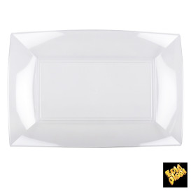 Plateau Plastique Transp. Nice PS 345x230mm (6 Utés)