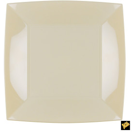 Assiette Plastique Plate Crème Nice PP 290mm (144 Utés)