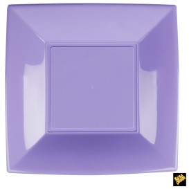 Assiette Plastique Réutilisable Plate Lilas PP 290mm (12 Utés)