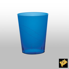 Verre Plastique Moon Bleu Transp PS 320ml (20 Unités)