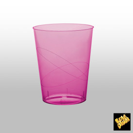 Verre Plastique Moon Fuchsia Transp. PS 350ml (400 Unités)