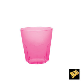 Verre Plastique Fuchsia Transp. PS Ø73mm 220ml (50 Utés)