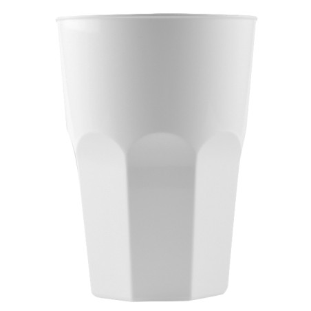 Gobelet Réutilisable Incassable PP Cocktail Blanc Ø8,4cm 420ml (20 Utés)