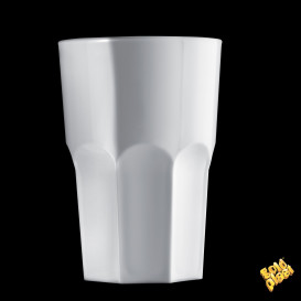 Verre Réutilisable SAN Granity Blanc 400ml (75 Utés)