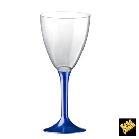 Flûte en Plastique Vin Bleu Perlé 160ml (200 Unités)