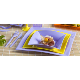 Assiette Plastique Réutilisable Plate Lilas PP 290mm (12 Utés)