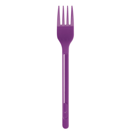 Fourchette Plastique Violette PS 175mm (20 Unités)