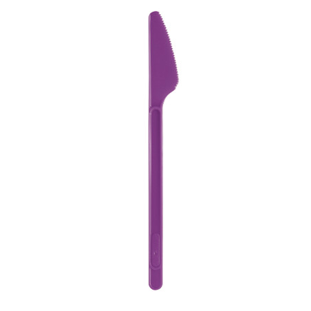 Couteau Plastique Violet PS 175mm (600 Unités)