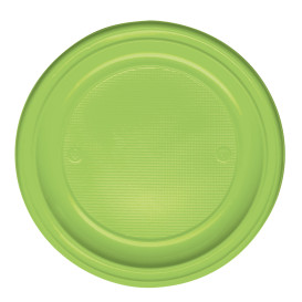 Assiette Plastique Plate Orange PS 220mm (30 Unités)