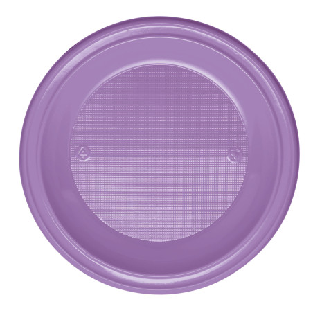 Assiette Plastique PS Creuse Lilas Ø220mm (600 Unités)