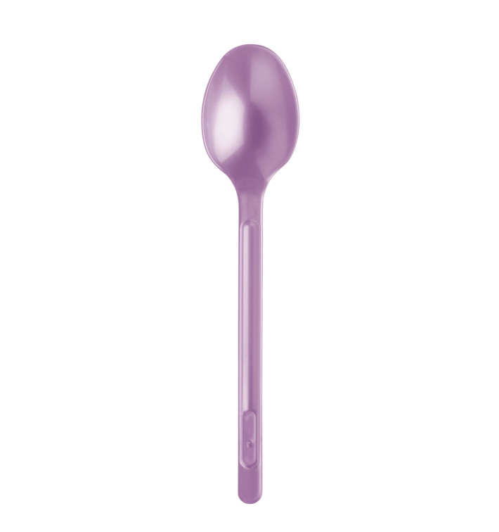 Cuillère Plastique Violette PS 175mm (600 Unités)