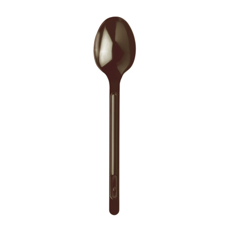 Cuillère Plastique PS Chocolat 175mm (600 Unités)