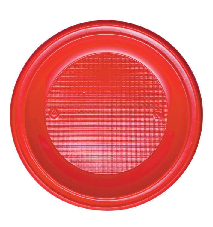 Assiette Plastique Plate Brun PS 220mm (600 Unités)