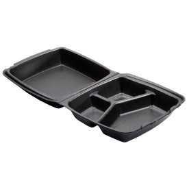 Boîte en FOAM LunchBox 3C. Noir 210x200mm (200 Utes)