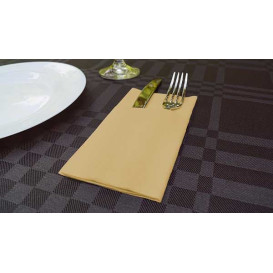 Serviette Kangourou en Airlaid Crème 40x40cm (30 Unités)