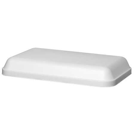 Couvercle pour Barquette Rectangulaire Foam Blanc 970ml (200 Unités)