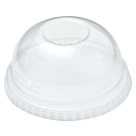 Couvercle Dôme Fermé PET Cristal Ø7,3cm (2500 Utés)