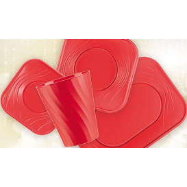 Plateau Plastique PP "X-Table" 3C Rouge 330x230mm (30 Utés)