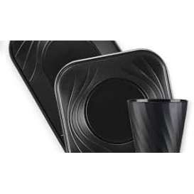 Plateau Plastique PP "X-Table" 3C Noir 330x230mm (30 Utés)