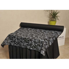 Nappe Rouleau PP Non Tissé Noir "Cachemire" 1,2x50m 50g (1 Uté)