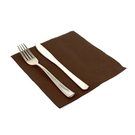 Serviette en Airlaid Marron 40x40cm (600 Unités)