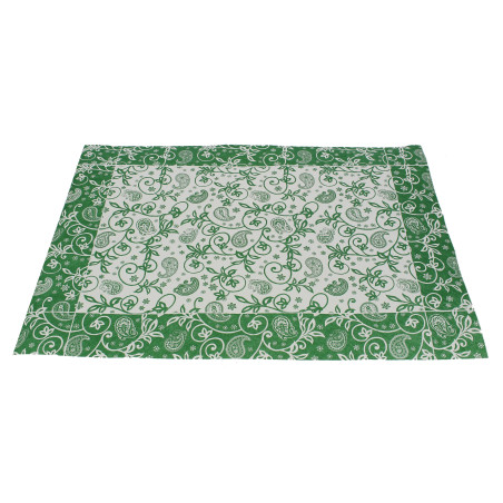 Set de Table papier 30x40cm "Cachemire" Vert 50g (2500 Utés)