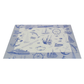 Set de Table papier 30x40cm "Marin" Bleu 50g (2500 Utés)