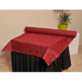 Nappe Rouleau PP Non Tissé Bordeaux "Cachemire" 1,2x48m 50g (1 Uté)