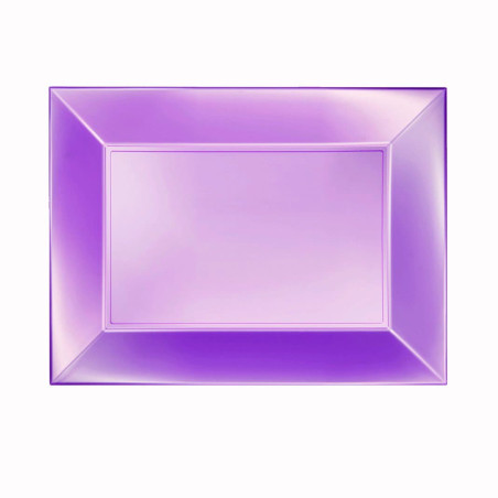 Plateau Plastique Violet Nice Pearl PP 280x190mm (240 Utés)