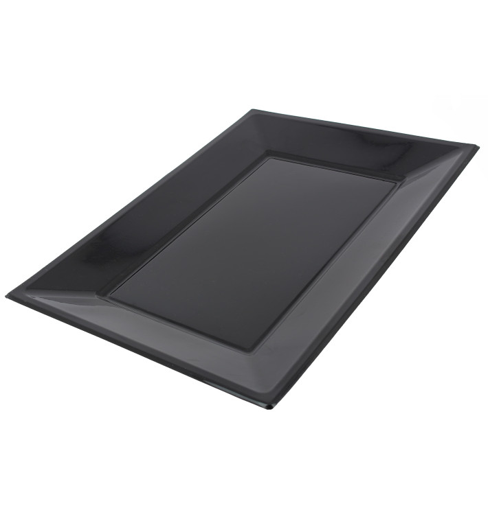 Plateau Plastique Noir rectang. 330x 225mm (25 Unités)