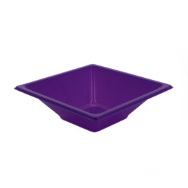 Bol carré en plastique Lilas 120x120x40mm (1500 Utés)