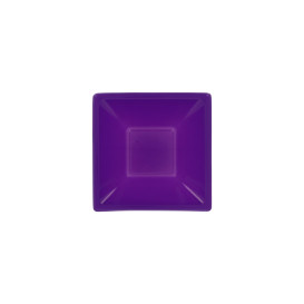 Bol carré en plastique Lilas 120x120x40mm (1500 Utés)