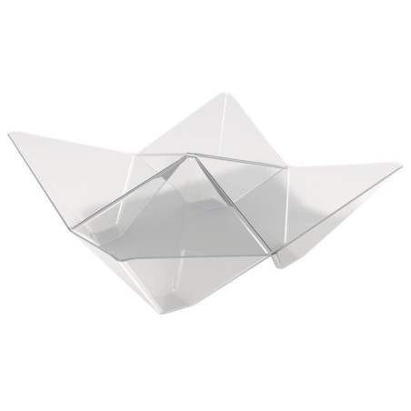 Verrine Dégustation Réutilisable PS Origami PS Transp.103x103mm (25 Utés)