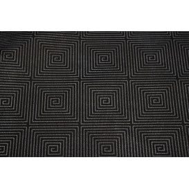 Nappe Rouleau PP Non Tissé Noir "Spirale" 1,2x50m 50g (6 Utés)