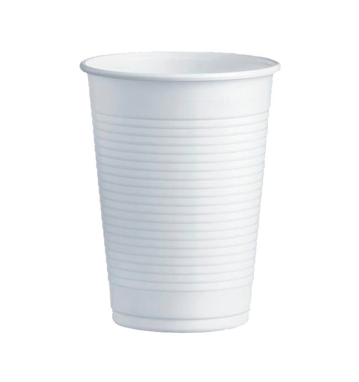 Gobelet Plastique PS Blanc 230ml Ø7,0cm (3000 Unités)