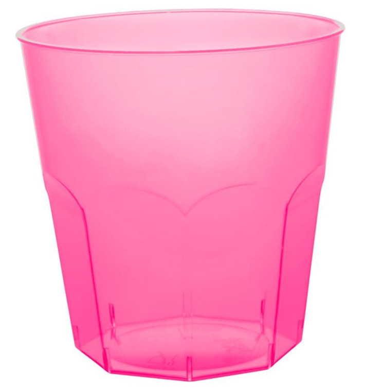 Verre Plastique Fuchsia Transp. PS Ø73mm 220ml (1000 Utés)