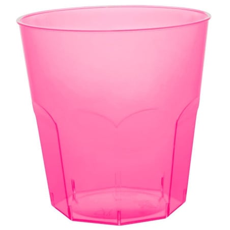 Verre Plastique Fuchsia Transp. PS Ø73mm 220ml (1000 Utés)