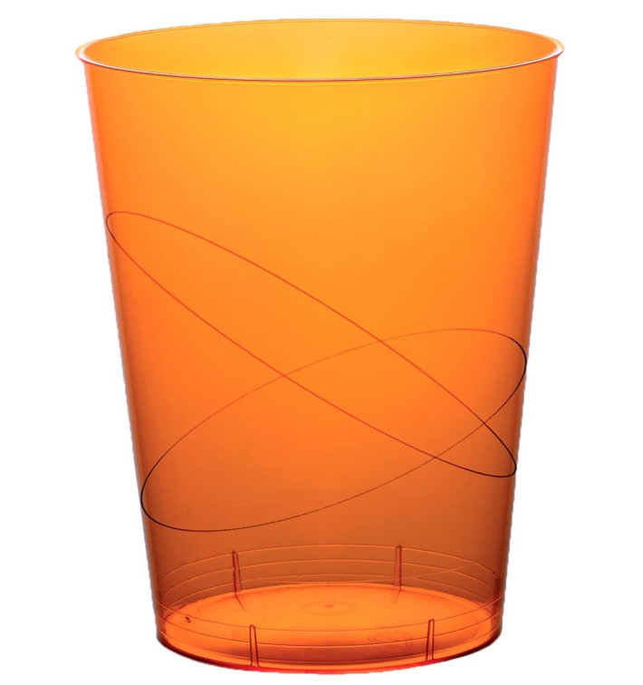 Verre Plastique Moon Orange Transp. PS 350ml (400 Unités)