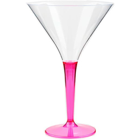 Verre à Cocktail Plastique Framboise 100ml (6 Unités)