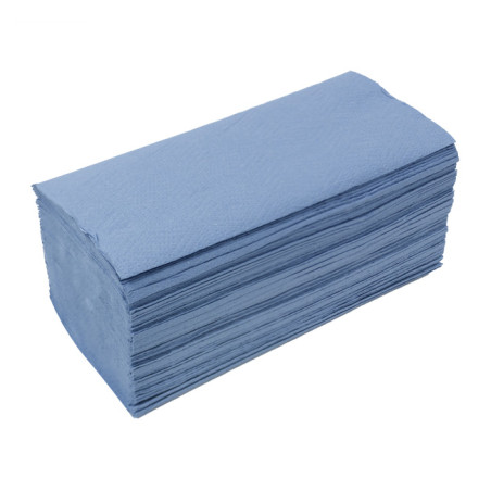 Essuie Mains en Papier Bleu 1 Epaisseur Z (3.000 Utés)