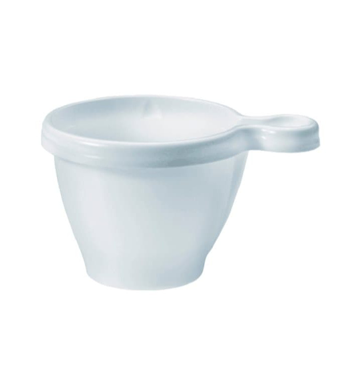 Tasse Plastique Blanche PS 80ml (50 Unités)