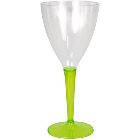 Verre à Vin Plastique Vert 130ml (60 Utés)