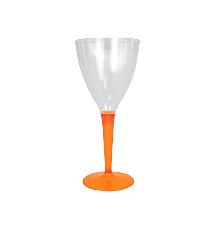 Verre à Vin Plastique Orange 130ml (60 Utés)