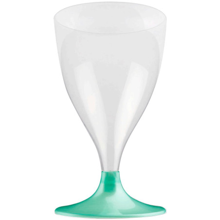 Flûte Plastique Vin Pied Tiffany Perlé 200ml 2P (400 Utés)