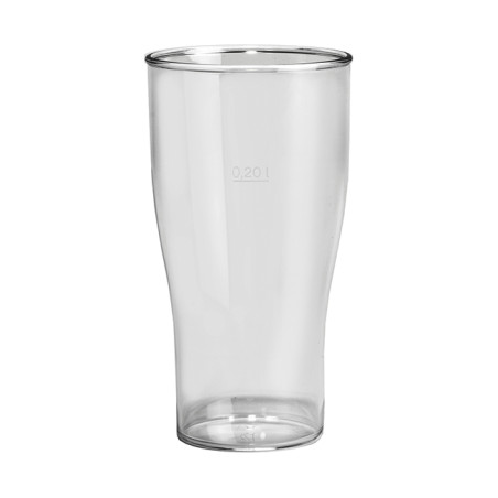 Verre à bière Réutilisable Durable SAN Transp. 350ml (5 Utés)