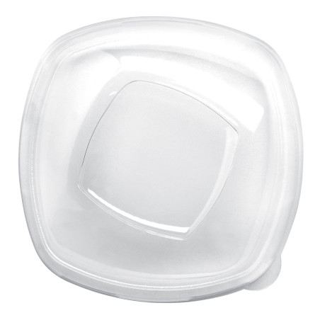 Couvercle Plastique PET Cristal "Square" Ø21cm (60 Utés)